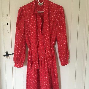 Brelli Originals Vintage Red Floral Dress
